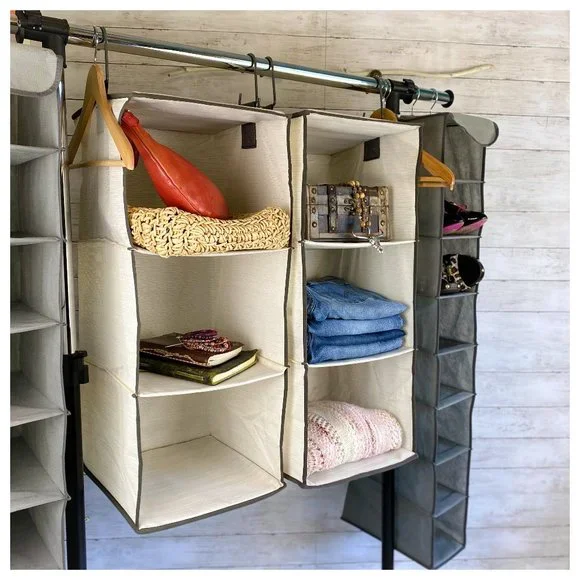 Collapsible Cubic Closet Hanging Shelves - Picture 6 of 8